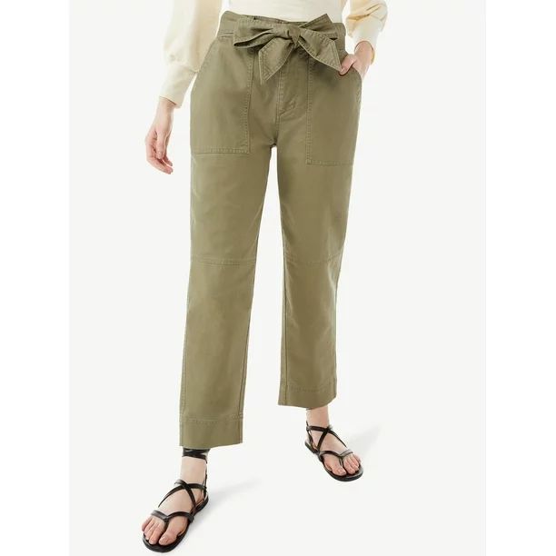 Free Assembly Women's Belted Fatigue Pants | Walmart (US)