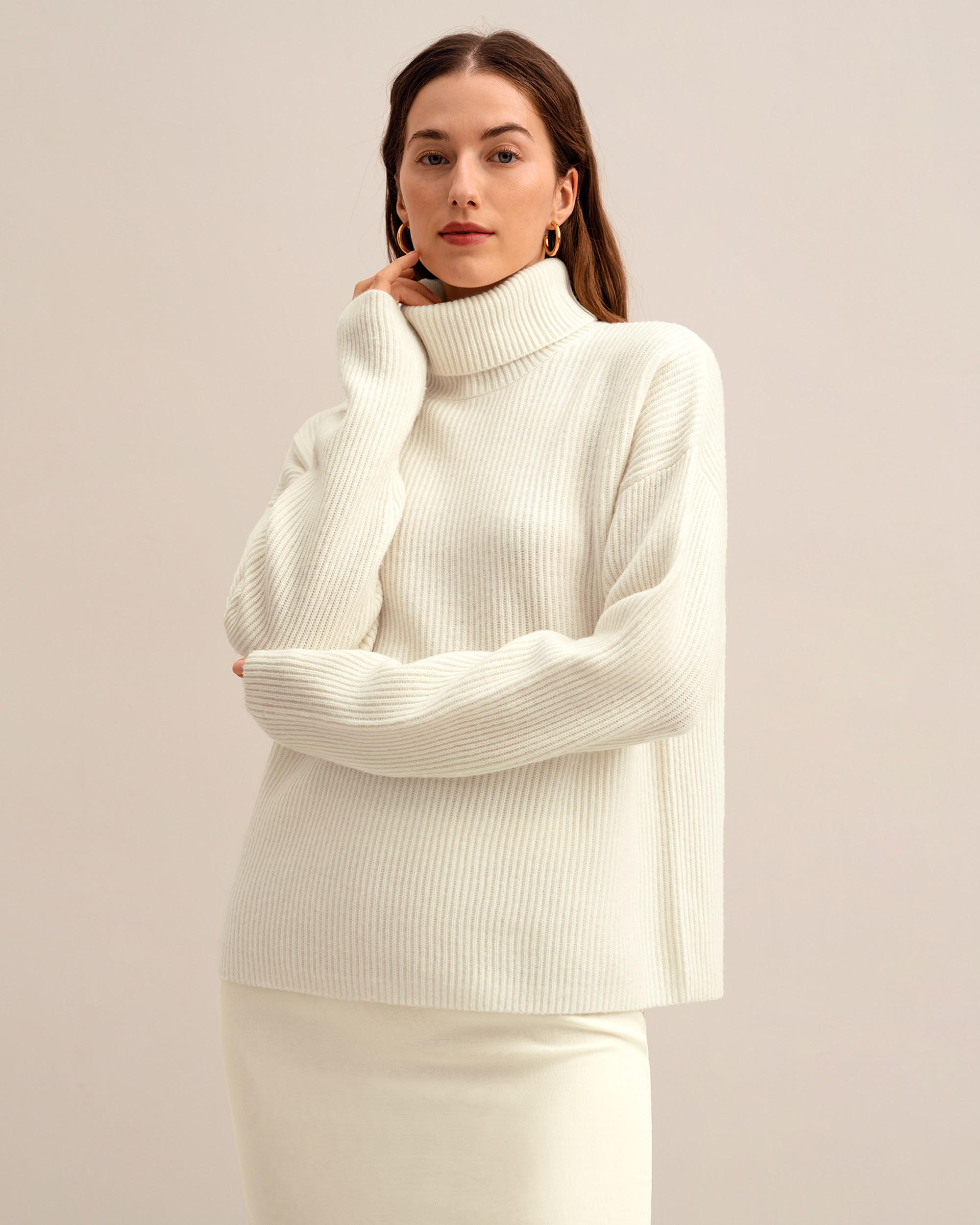 The Tarra Turtleneck Sweater | LilySilk