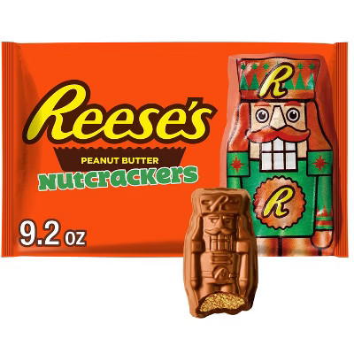Reese's Christmas Chocolate Peanut Butter Crème Nutcrackers Holiday Candy - 9.2oz | Target