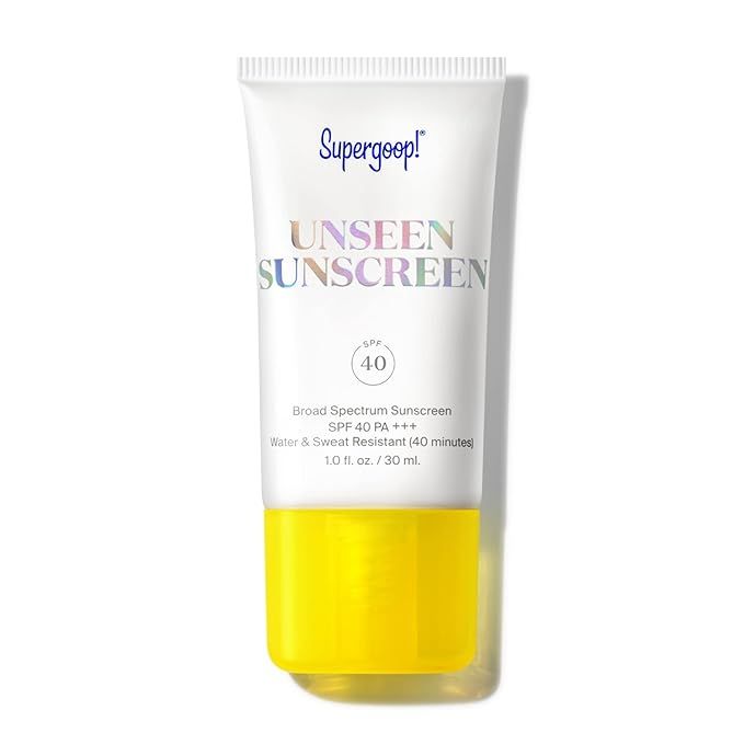 Supergoop! Unseen Sunscreen - SPF 40 - Invisible, Broad Spectrum Face Sunscreen - 1 fl oz - Weigh... | Amazon (US)