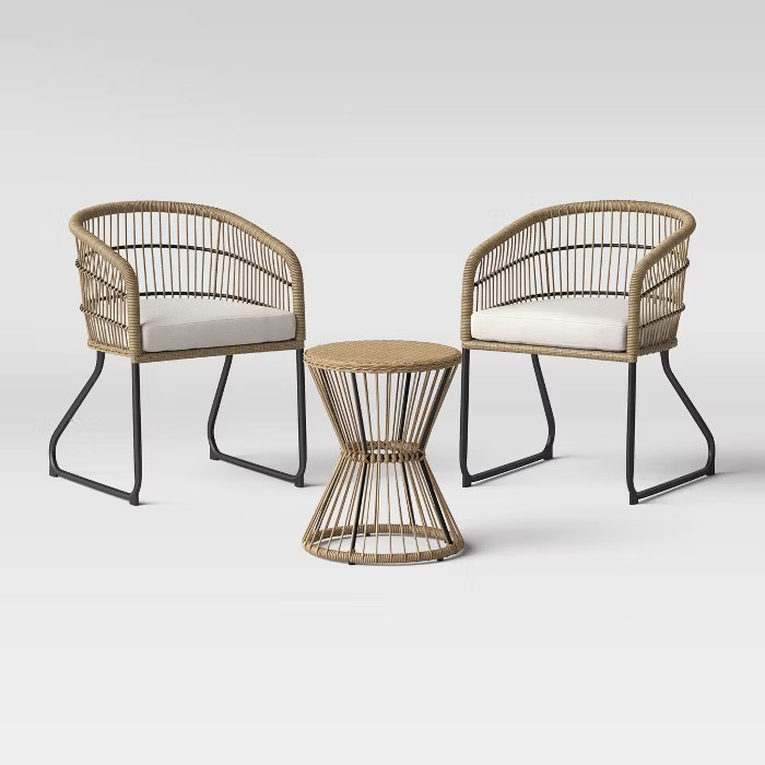Martii 3pc Patio Chat Set - Natural - Project 62™ | Target
