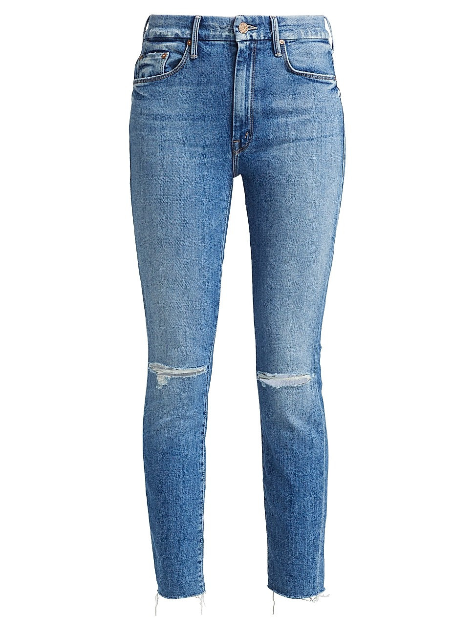 Mother Women's Looker High-Rise Distressed Skinny Jeans - Spice It Up - Size 31 (10) | Saks Fifth Avenue