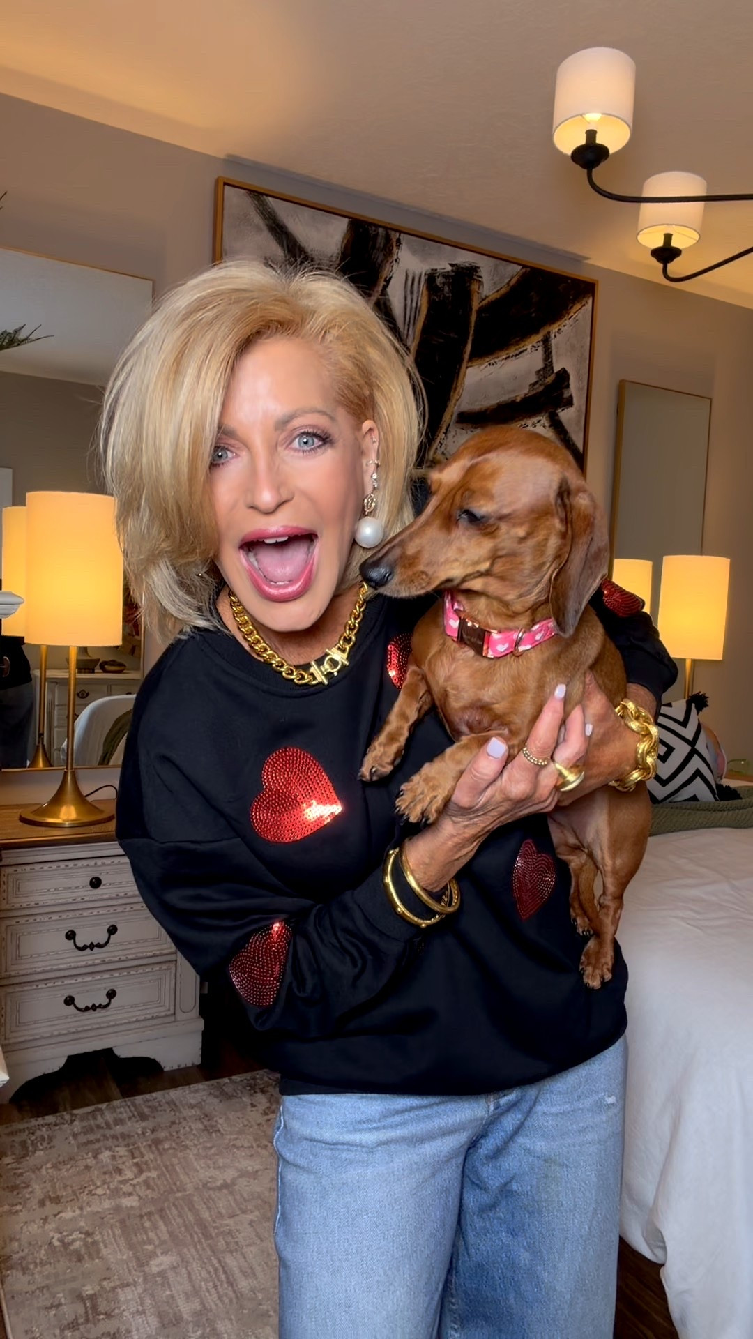 These are great quality & so pretty for Valentine’s Day!! The off shoulder sweatsuit is chefs kiss 💋. I’m wearing a med in everything & could have worn a small.  I love an oversized fit so I don’t mind.  Im
wearing a 27 in sweatpant jeans

#LTKFindsUnder50 #LTKOver40 #LTKTravel