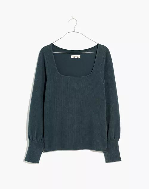 Ottoman Rib Square-Neck Top | Madewell