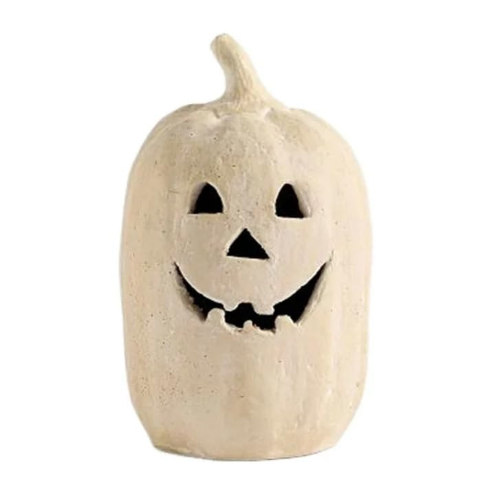 Hallowmas Handcrafted Jack-O'-Lantern, Artisanal Kiln-Fired Pumpkin with Hand-Carved Details, 202... | Amazon (US)