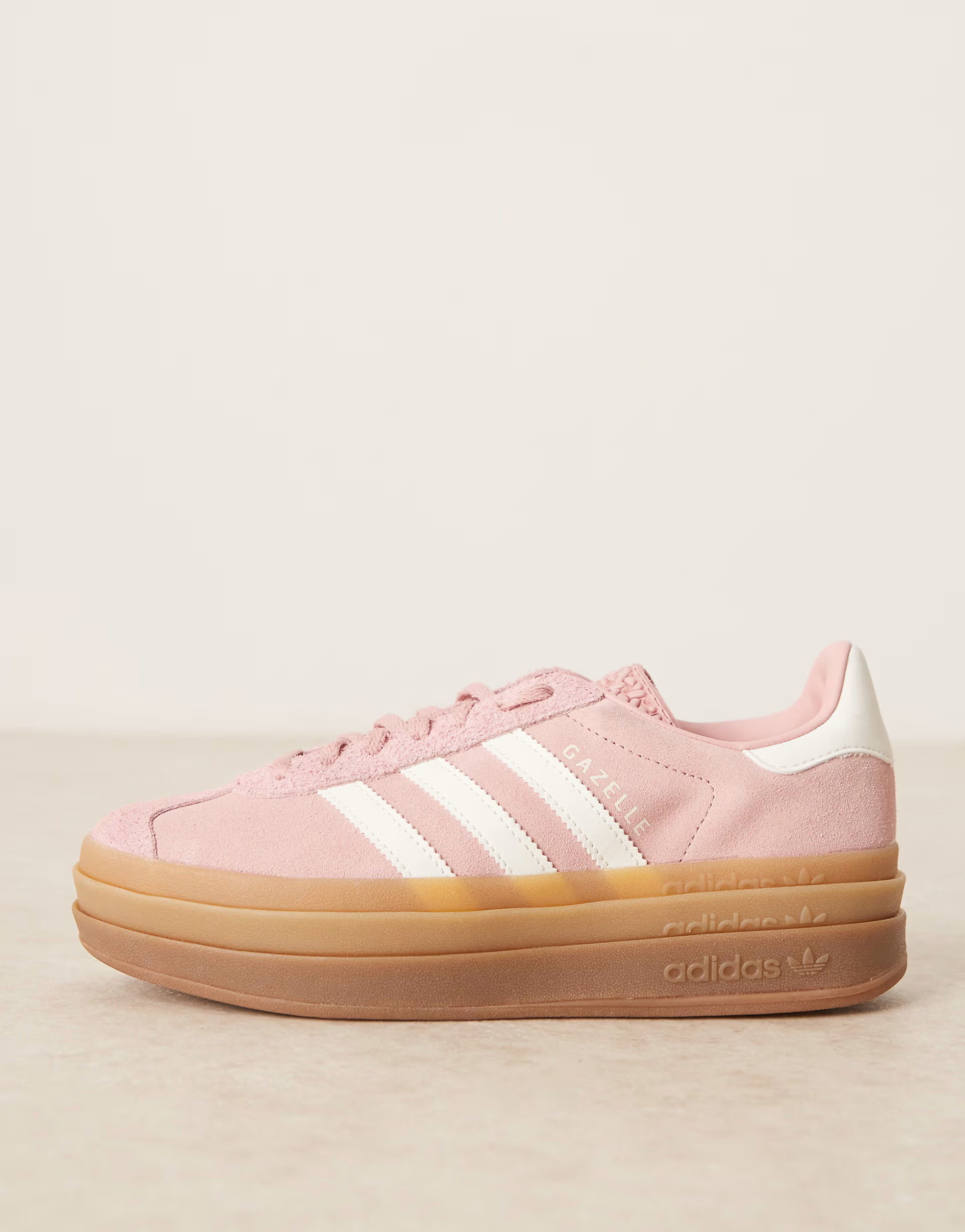 adidas Originals Gazelle Bold trainers in pink and white | ASOS | ASOS (Global)