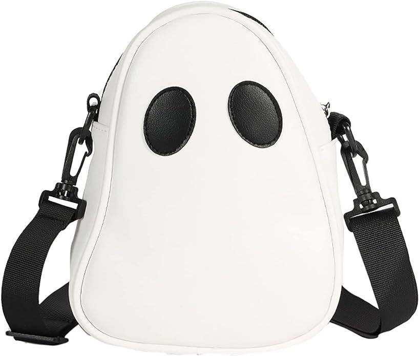 Halloween Pumpkin Cute Ghost Purse, Pu Leather Crossbody Bag Shoulder Bag For Girls, Spooky Seaso... | Amazon (US)
