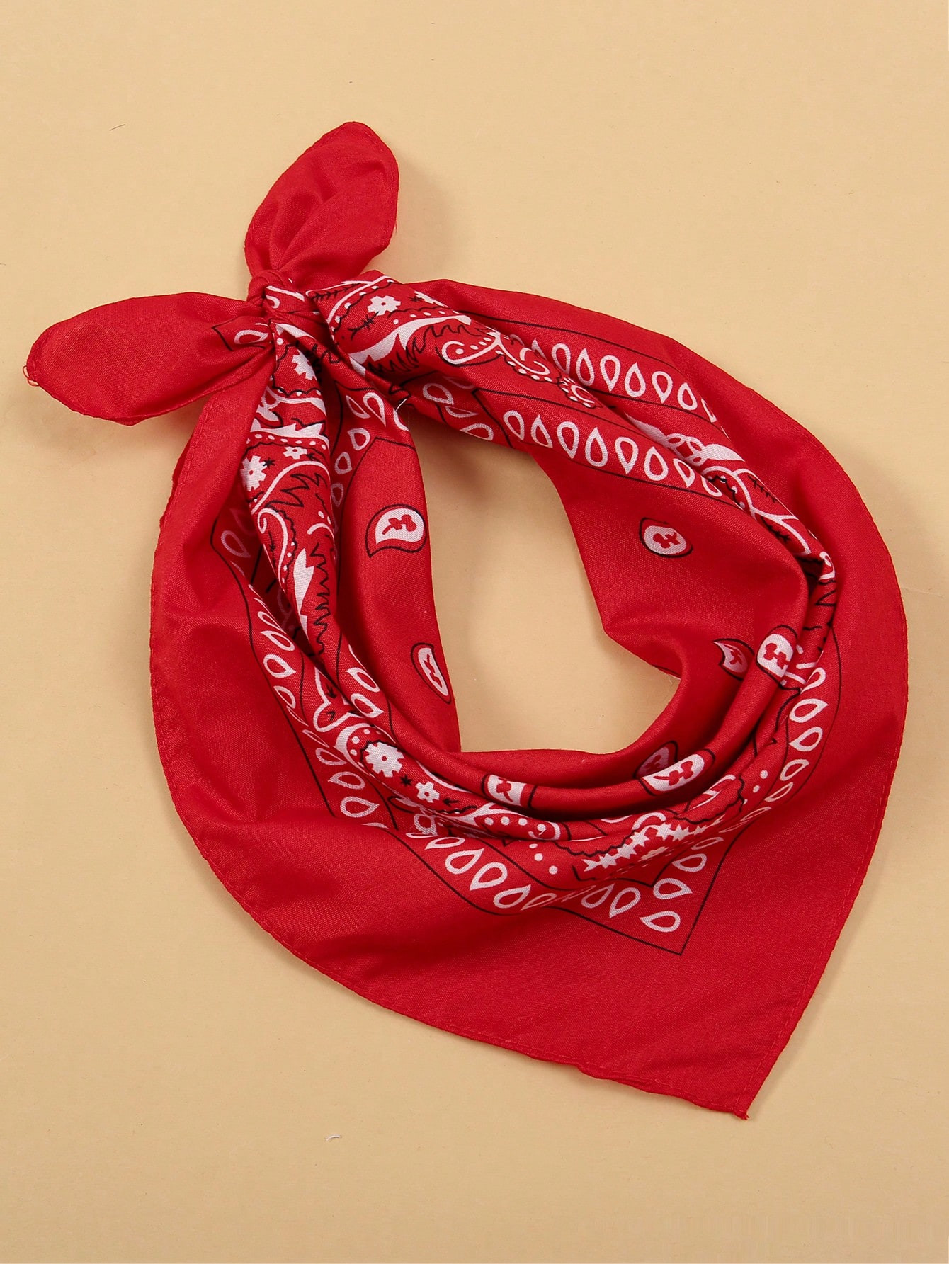 1 stuk Mode Bloemenprint Sjaals Hip Hop Bandana Vierkant Sjaals hoofdbanden Imitatie Voor vrouwen... | SHEIN