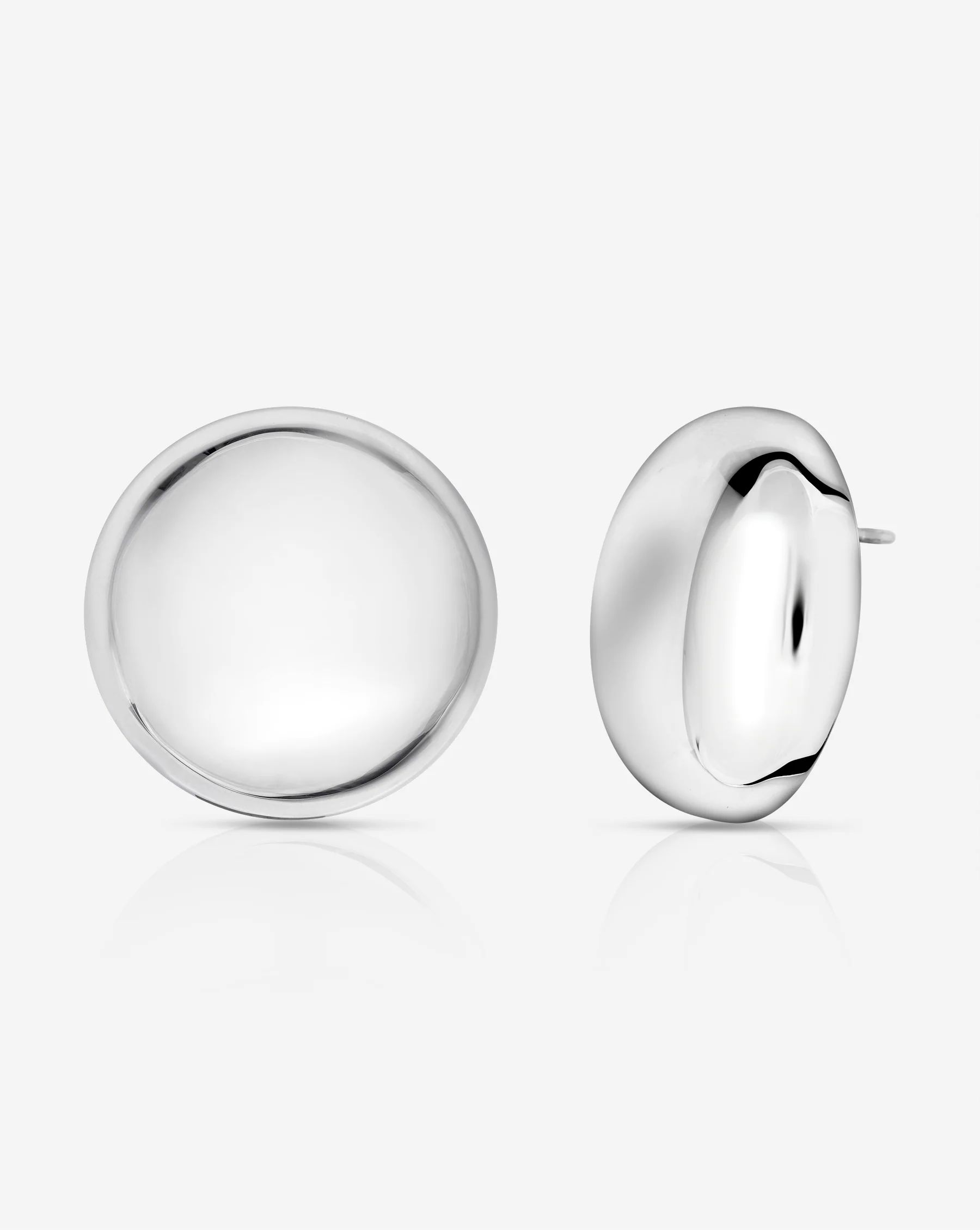 Statement Sterling - Round Cloud Studs | Ring Concierge
