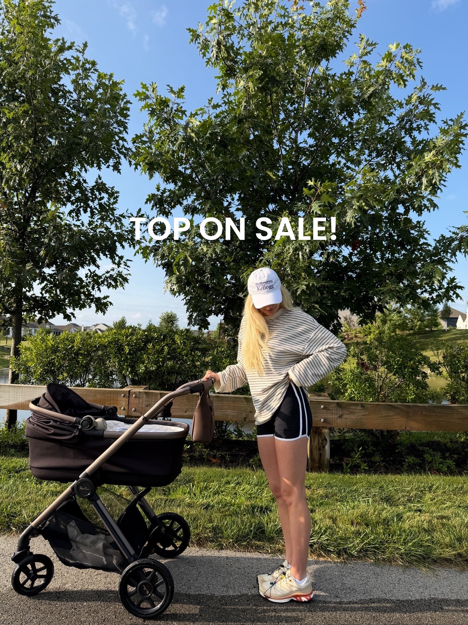 SIZE: small in top & shorts (linked similar), shoes run tts! #kathleenpost

Athleisure, postpartum outfit, newborn phase, walking outfit