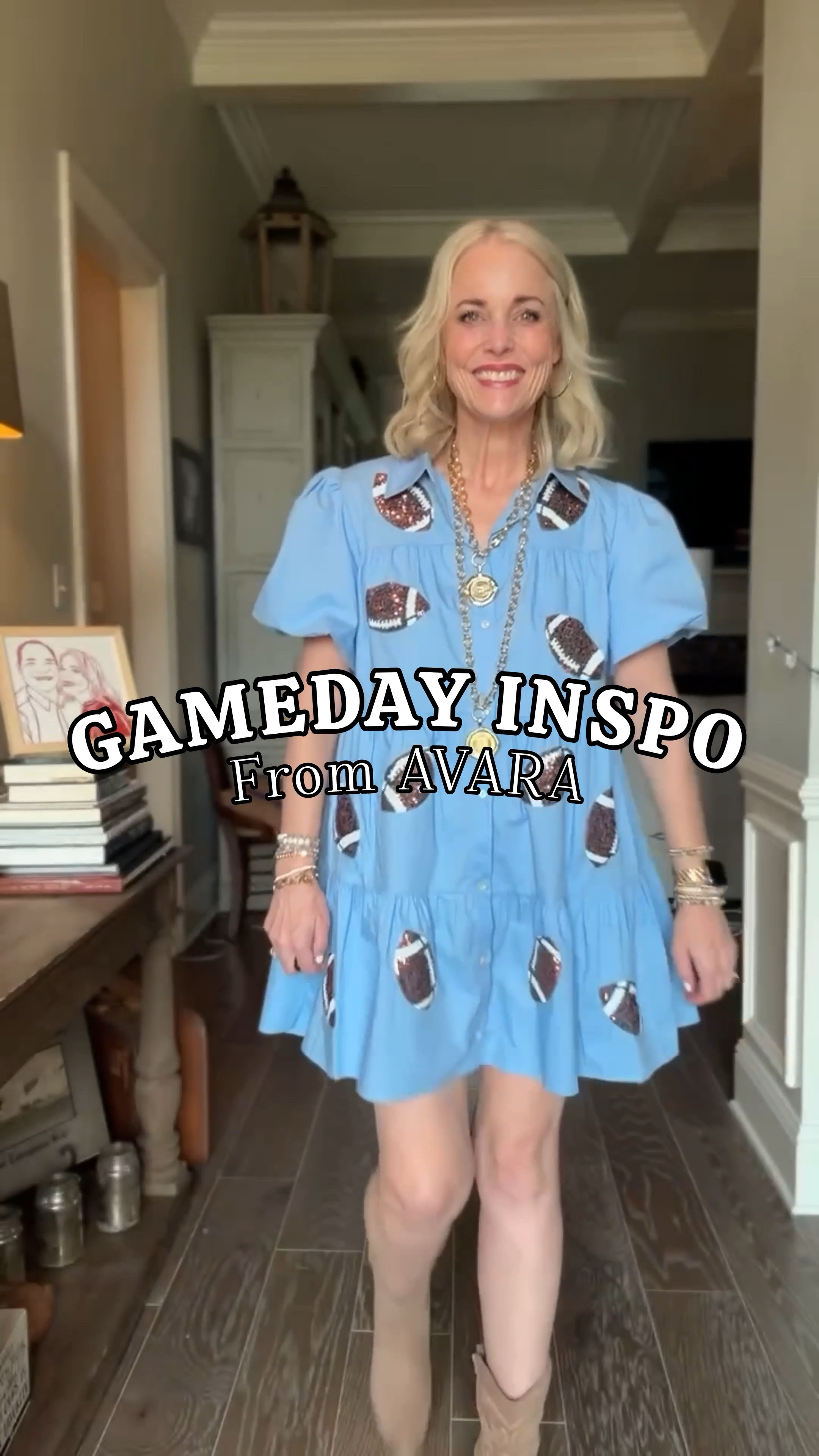 Game day, but make it fashion! 🏈✨ 

Get ready to turn heads this football season with Avara's fabulous Gameday outfits! Whether you're cheering from the stands or tailgating in style, these dresses have got you covered. The sequined footballs on this playful babydoll dress scream football fan, while the chic green and white striped dress with a drop waist silhouette is a total touchdown! Use code LAURENOG15 for 15% off your Avara purchase.

Paired these looks with my go-to clear purse and beaded straps from Madeline Parks Designs—fairly and ethically sourced, making them the perfect game day accessories. Use code LAUREN10 for 10% off your Madeline Parks purchase. 

And of course, I couldn't forget my favorite Jennifer Ponson jewelry to complete the look. Use codes LAUREN10 & FREESHIP at checkout for 10% off and free shipping on all Jennifer Ponson purchases. 

Here’s to making every game day a stylish win! 💚 




#LTKOver40 #LTKBacktoSchool #LTKStyleTip