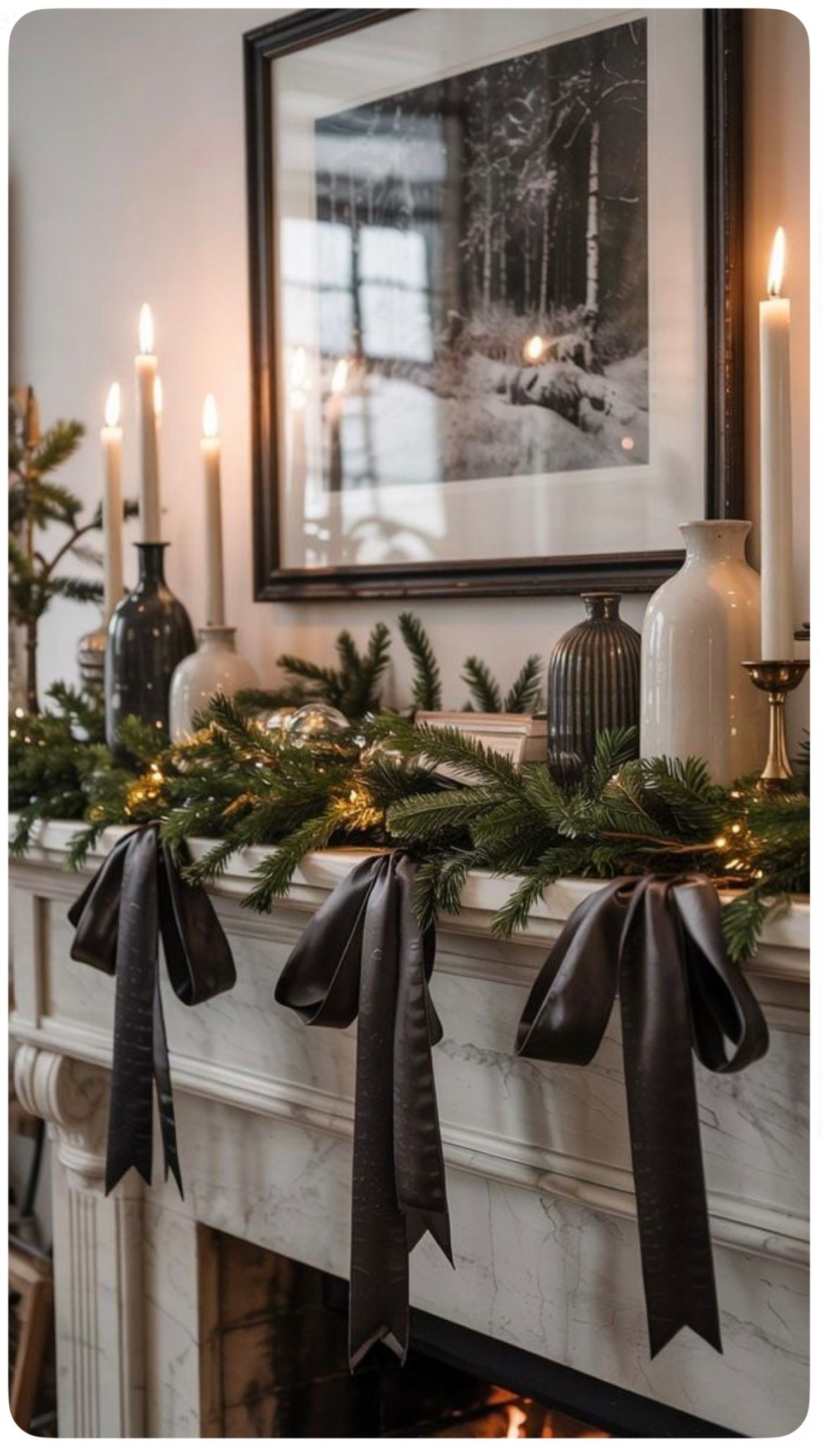 Recreate this stunning mantle this year. 

#LTKHoliday #LTKSeasonal #LTKHome