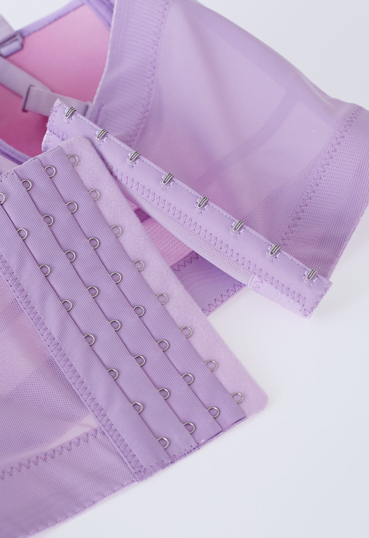 Solid Color Underwire Bustier Crop Top in Lilac | Chicwish