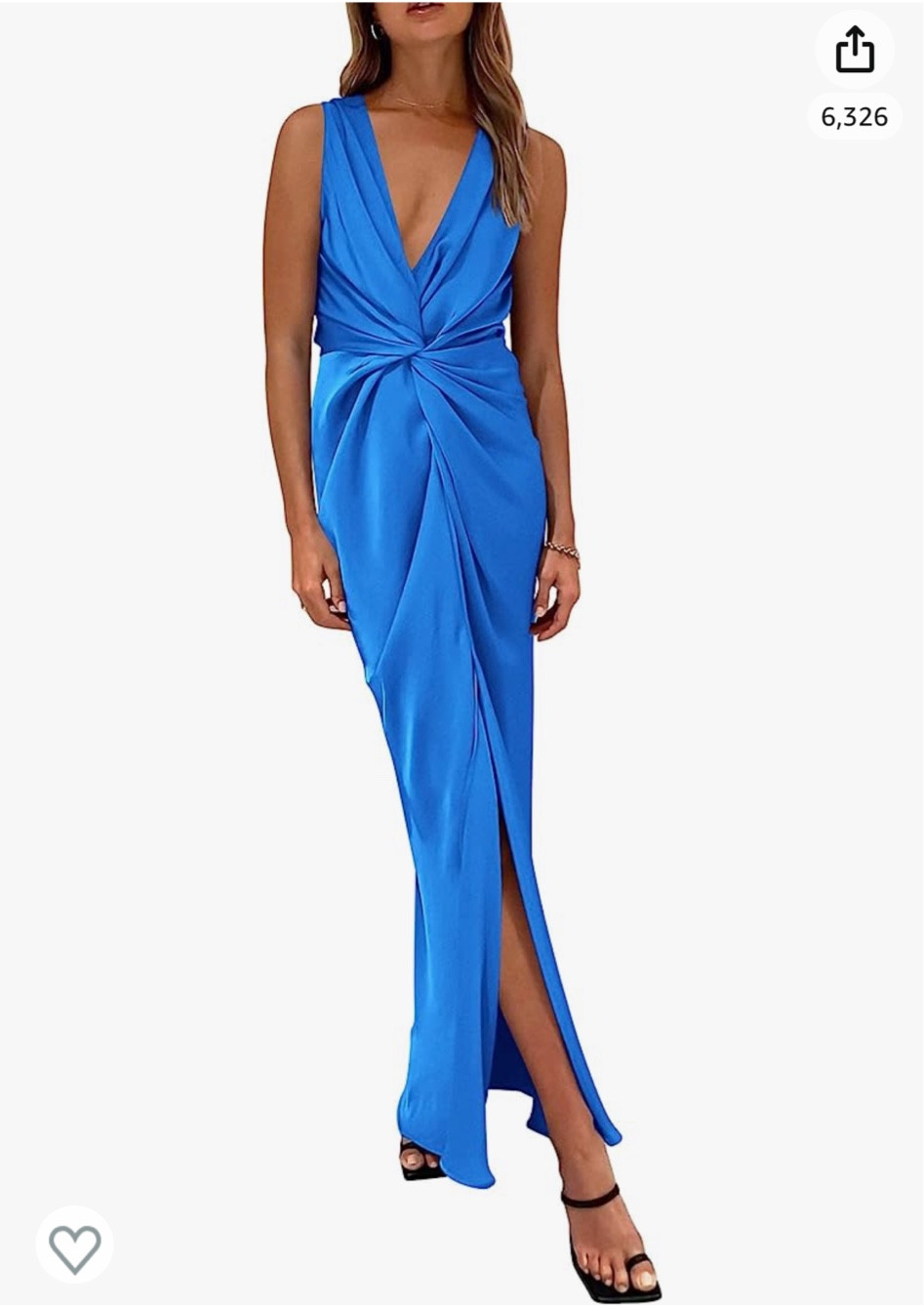 cobalt blue dress amazon Marcella | Margot Dress in Cobalt | Women's Size Medium | Sustainable European Jersey main image 1