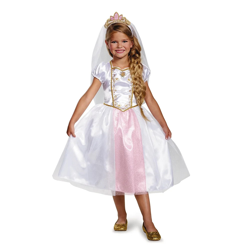 Disney Tangled Girls Rapunzel Halloween Costume, Size 4-6X - Walmart.com | Walmart (US)