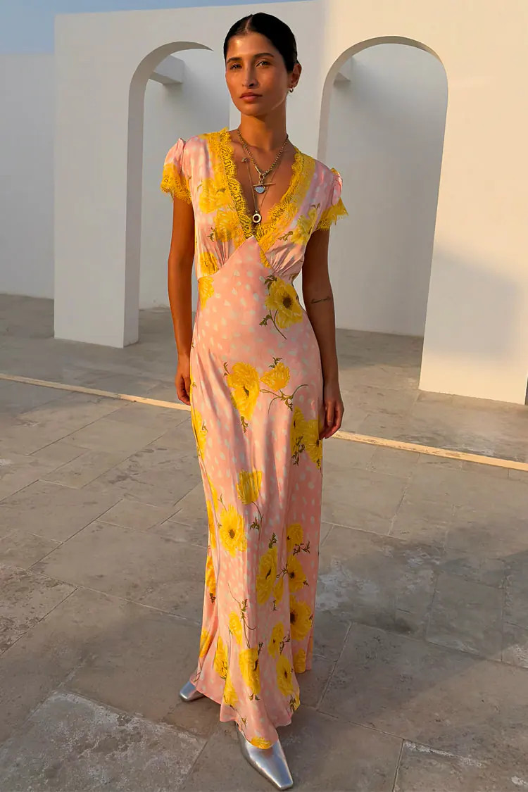 Pink Fawn Poppy Olivia Dress | Never Fully Dressed (UK & IE)