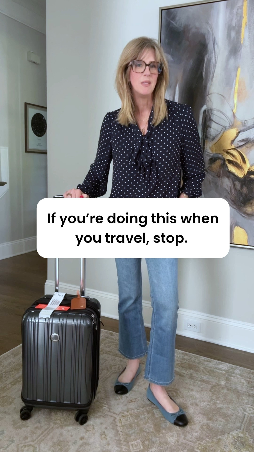 Heading out of town?  Don’t provide all of your personal details on your luggage tag.  Sadly, there are people who use it for their personal gain.   

👉Use a good luggage tag (not the free ones at the airport that are flimsy and fall apart). And make sure it has a flap to protect your information.  These come in 11 colors.  Have tagged several options.  

‼️You only need to include your name (I only provide my first name), email and phone number.  

🧳 If your bag is lost, the airline is going to call you.   Plus, if you’re on your way out of town, your home address isn’t going to help.  And you don’t need to let anyone know where you’re going on your trip.  

📁 Save and share this with your loved ones and friends. Travel safety is super important. And more so when we travel solo.  

#travelessentials
#traveltips
#travelingsolo
#travelsafe 
#travelsafety

#LTKTravel #LTKOver40 #LTKstorytime