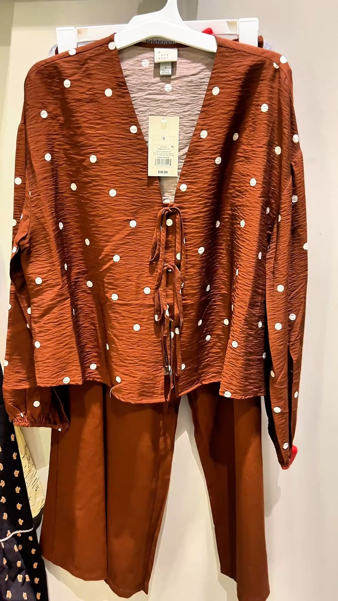 Target Women's Balloon Long Sleeve Tie-Front Blouse and matching pants 

#LTKOver40 #LTKootd #LTKgrwm