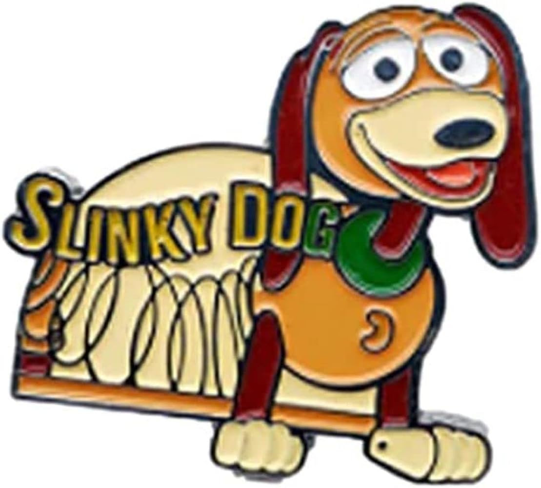 Slinky Dog Cartoon Character Metal Enamel Pin | Amazon (US)