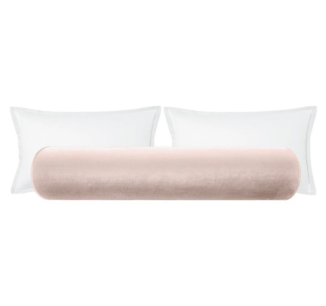 The Bolster : Faux Silk Velvet // Ballet  Solid Velvet  Pink - Etsy | Etsy (US)