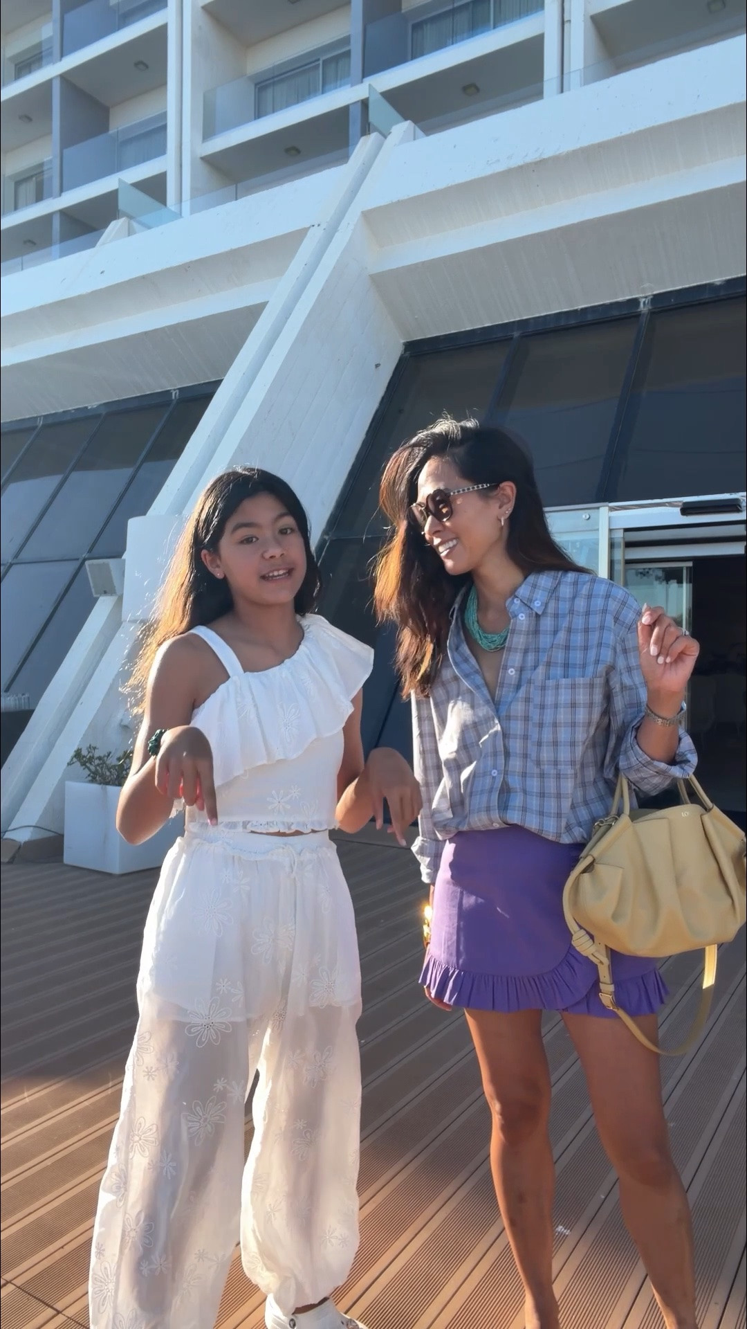 Family fit check 🫶
I’m wearing Mango check shirt size Medium and skirt size 8.
Loewe pre loved paseo bag 
Hermes orans old 
Chanel3489-Q glasses
NEXT beaded necklace
Beaverbrooks gold jewels

Rosie wears Zara Coord and crocs
Roman wears towelling set from
little sunshine store
Luke wears Uniqlo T shirt 
Levi’s shorts
Bostons in taupe

#LTKsummer #LTKeurope #LTKtravel