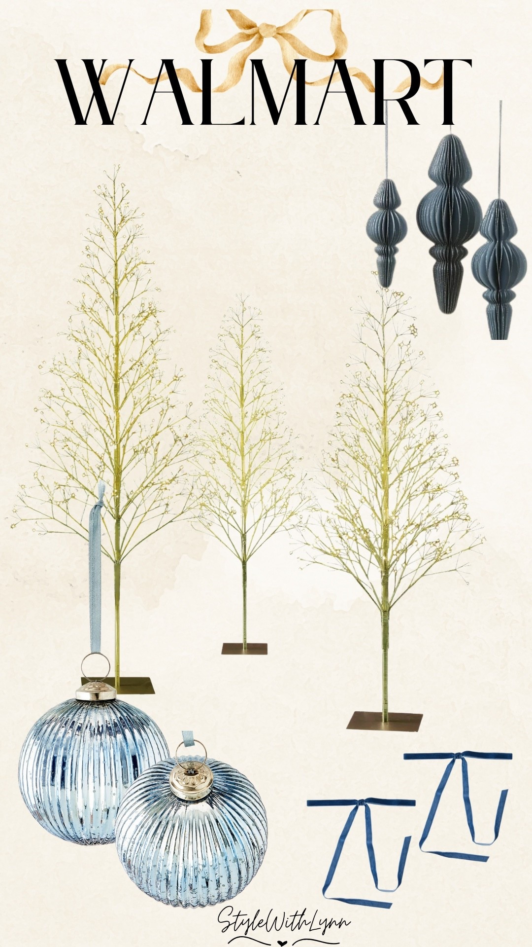 Beautiful in Blue.  I am seeing a lot of blue decorations this year and loving it. Creating such a classy look.

#walmartfinds #christmasdecor #viralchristmastrees #velvetbows

#LTKStyleTip #LTKHome #LTKSeasonal