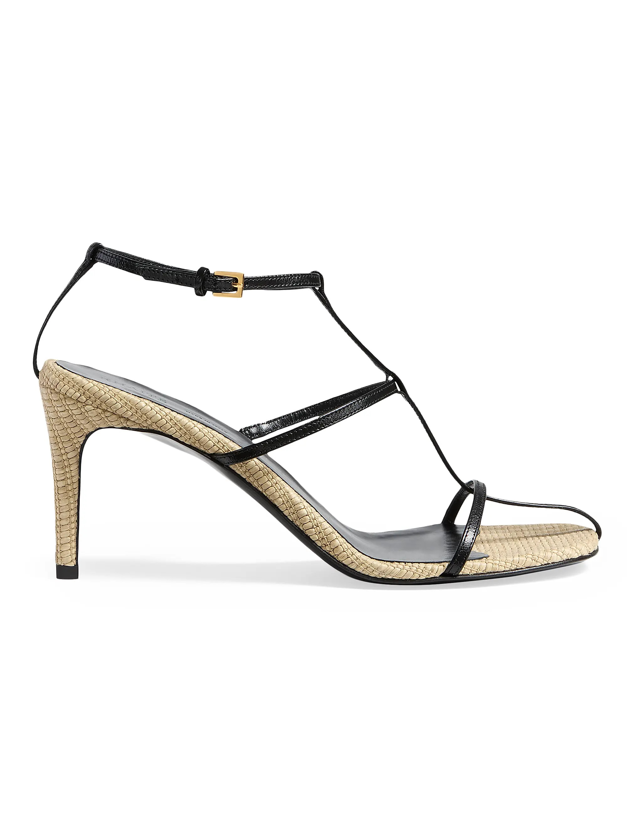 Cage 75MM Leather Sandals | Saks Fifth Avenue