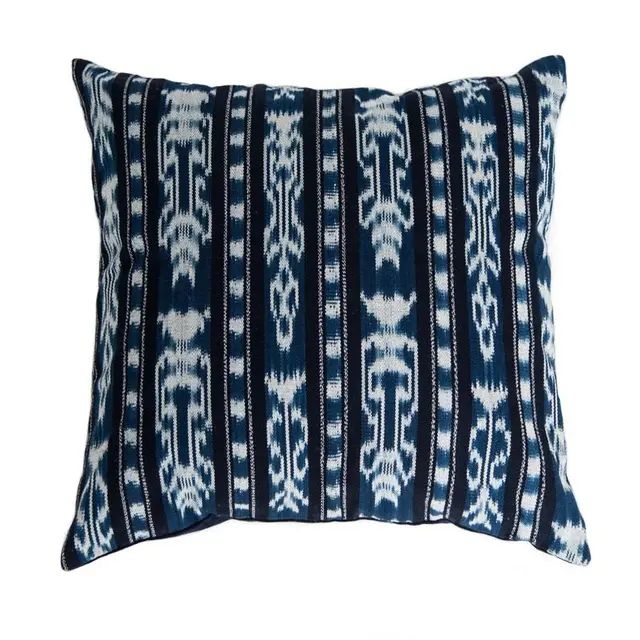 Guatemalan Indigo Ikat Pillow | Chairish