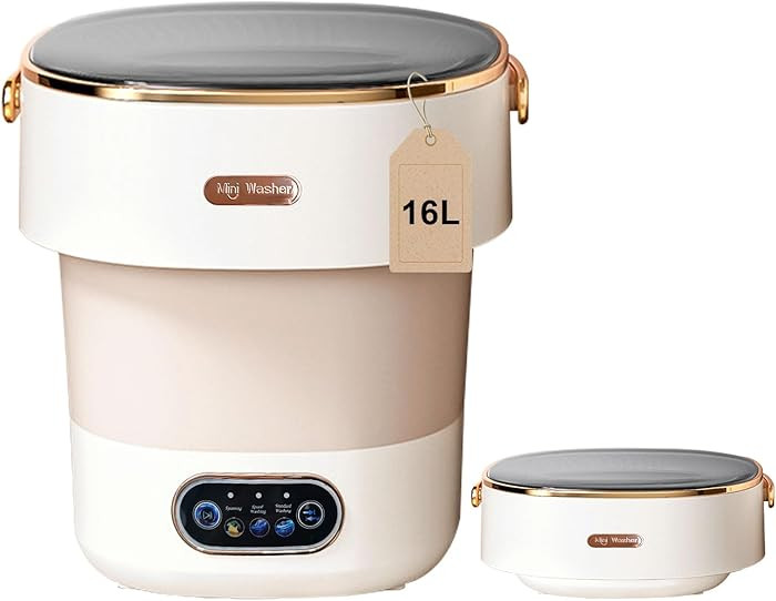 Portable Washing Machine,Mini Washer 16L Upgraded With Spin Basket,Small Clothes Folding Washing ... | Amazon (US)