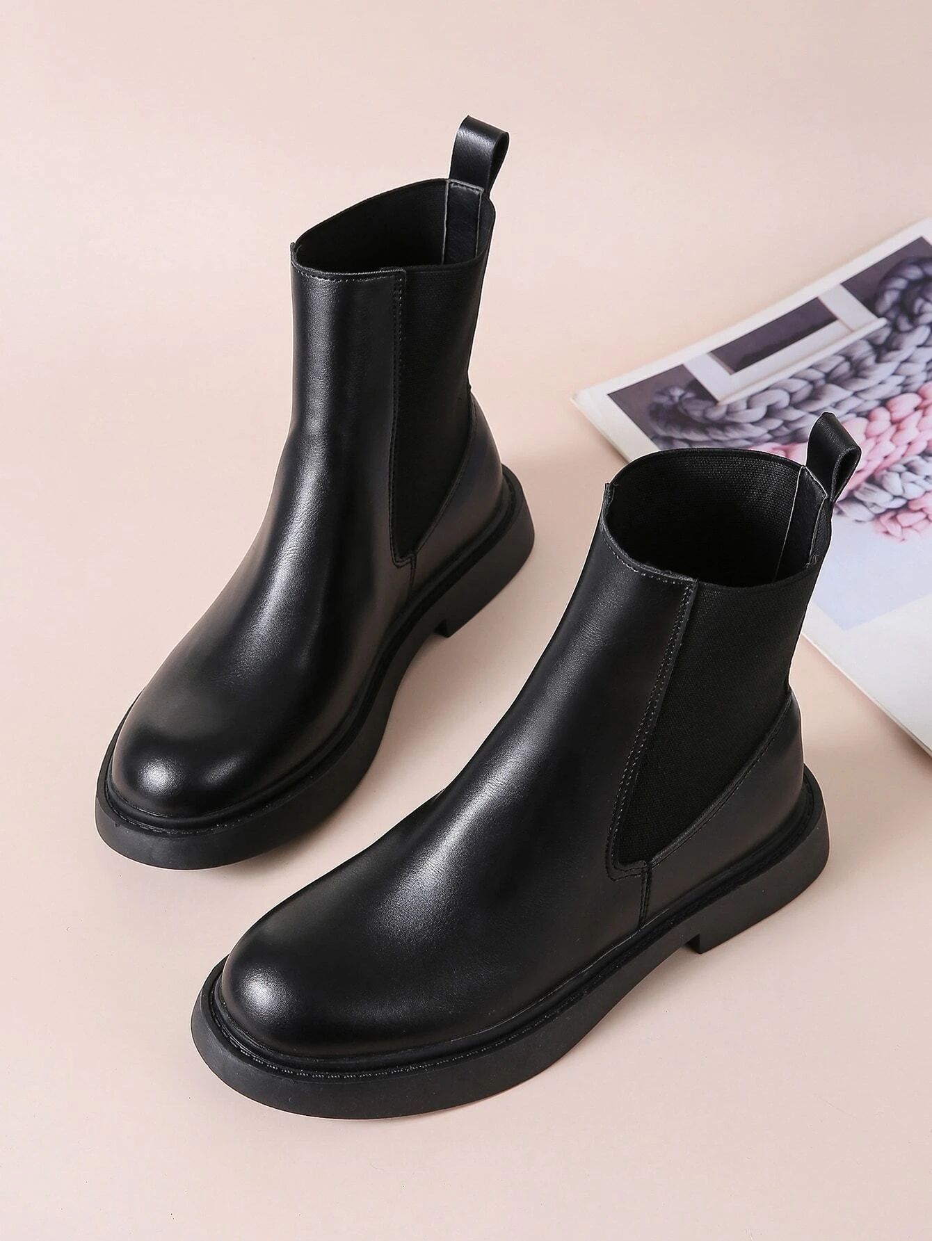 Minimalist Wide Fit Chelsea Boots | SHEIN