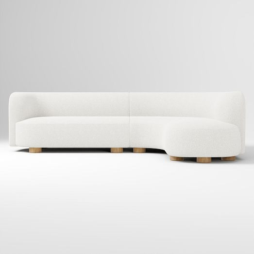 Laurent 2-Piece Wedge Chaise Sectional (111.5") | West Elm (US)