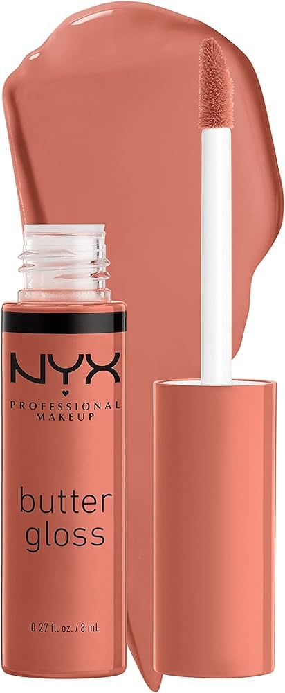 NYX PROFESSIONAL MAKEUP Butter Gloss Brown Sugar, Non-Sticky Lip Gloss - Sugar High (Peachy Light... | Amazon (US)