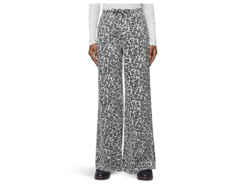 Splendid Lounge Denim Leopard Pants Women's Clothing Leopard Print : MD (Women's 6-8), Denim/Tencel | Zappos