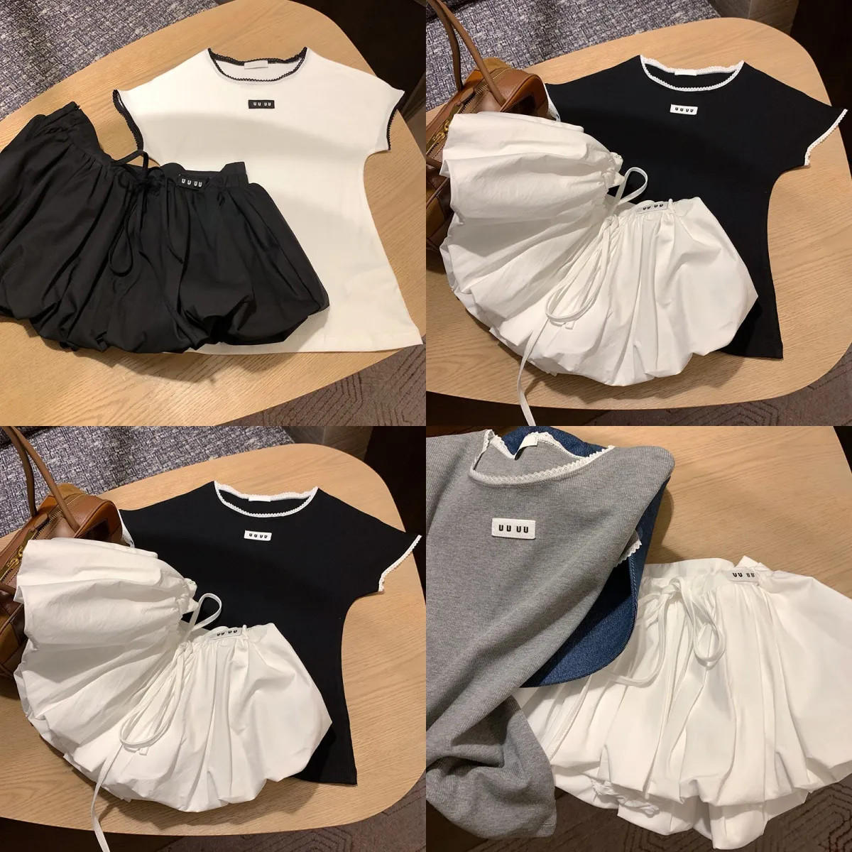 Designer Women Tight Tops Skirts Set Embroidery T Shirt Mini Skirts Casual Suit Summer Vacation P... | DHGate