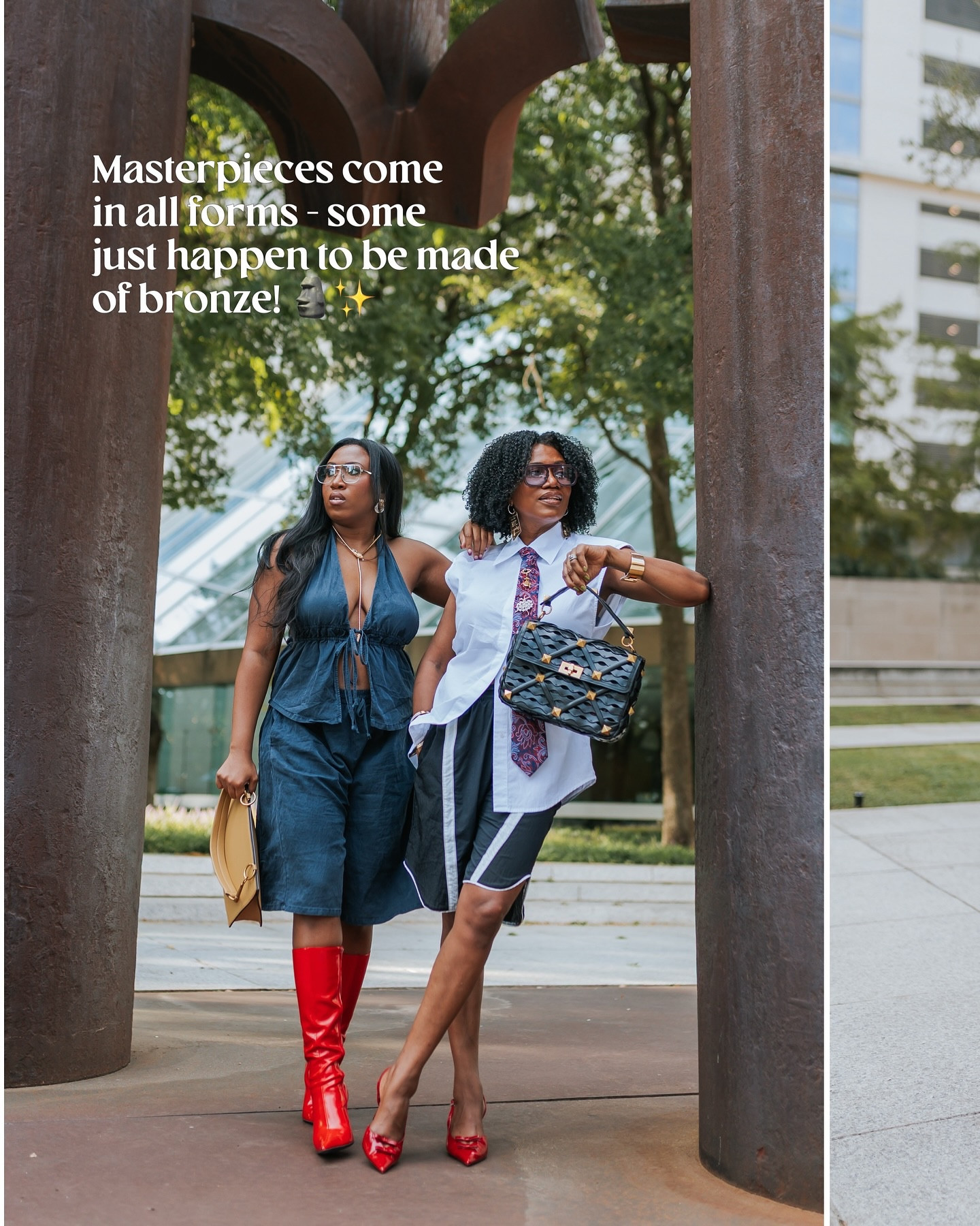 You’re a masterpiece sis. Don’t let the world tell you differently.

Shop all our outfits at the link in bio on @shopmy or @shop.ltk

———
Mother and daughter Niqui and Janne with the downtown Dallas shenanigans, styled shorts, elevating shorts, #dallasblogger #motherdaughterlove #naturalhairrocks