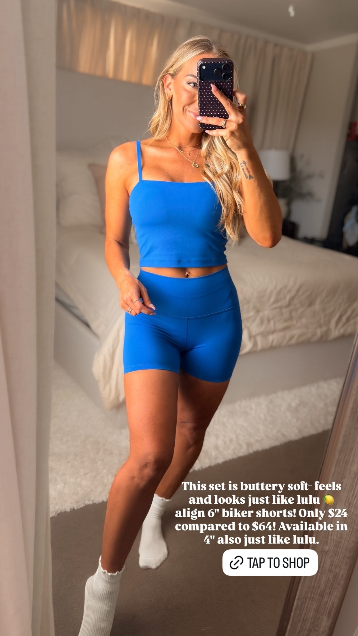 This set is buttery soft- feels and looks just like lulu 🍋 align 6" biker shorts! Only $24 compared to $64! Available in 4" also just like lulu.