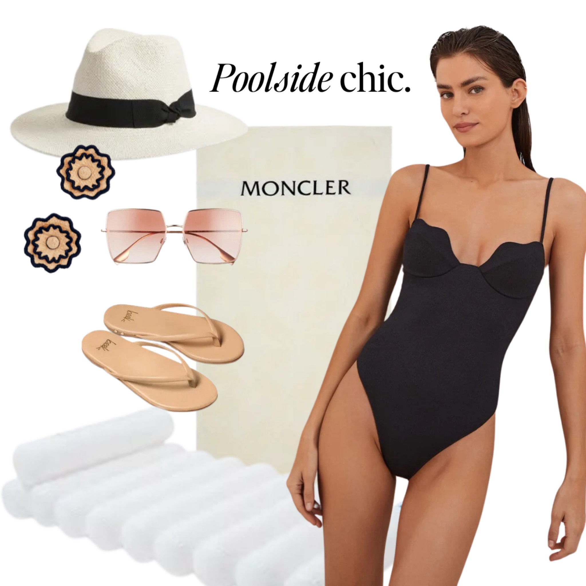 Back to basics, but make it elevated. 

Black one piece swimsuit that is actually sexy and flattering 
Vic is my FAVORITE swim brand. Fabrics are amazing and everyone always comments how pretty the suit is. 
Obsessed with this pool float and towel. 

Earrings are from Tuckernuck. So fun and such a great price  

#swimsuits #poolsidestyle #pool #onepiece #beachstyle

#LTKhome #LTKswim #LTKover40