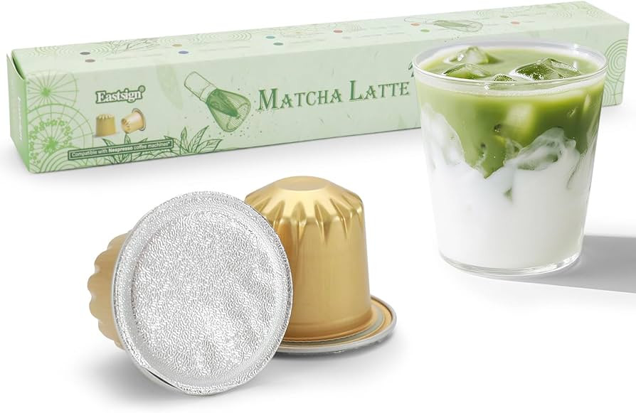 Eastsign Sweetened Matcha Latte Pods Compatible with Nespresso, Creamy & Convenient, 10 Recyclabl... | Amazon (CA)
