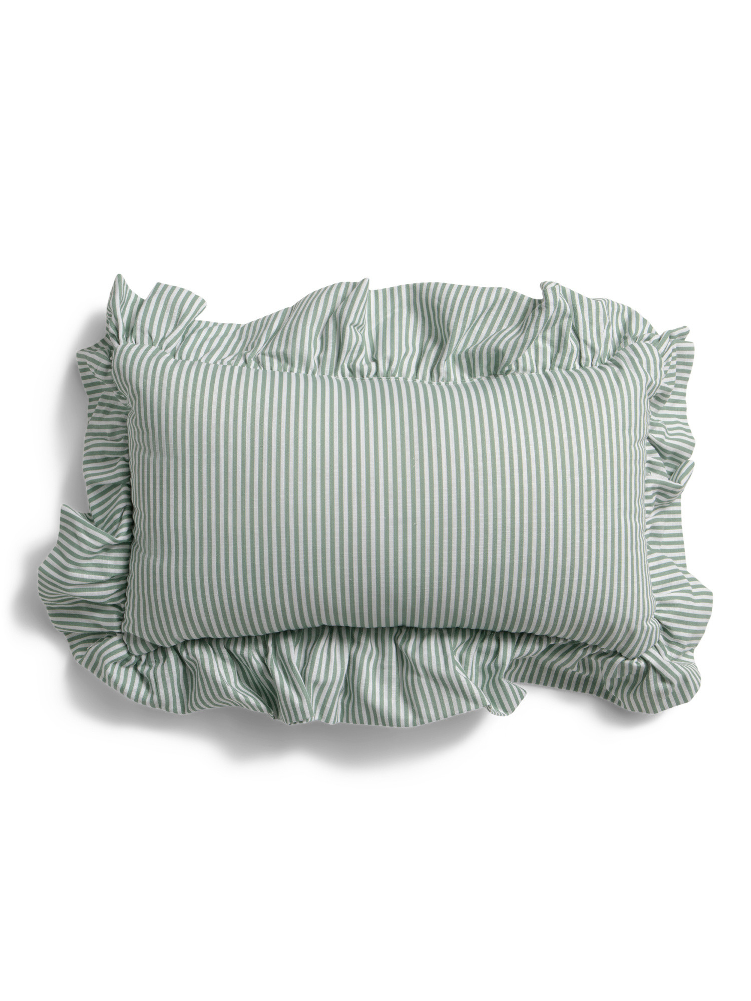 9x16 Newport Striped Ruffle Pillow | Luxury Gifts | Marshalls | Marshalls