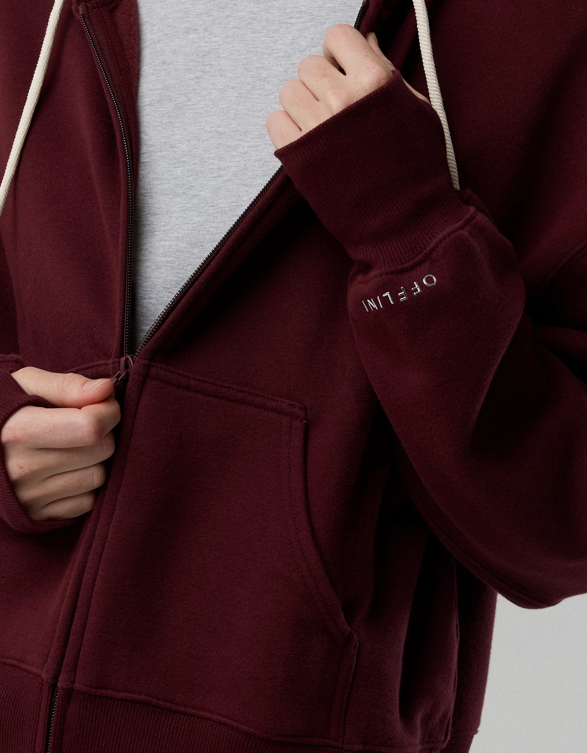 OFFLINE By Aerie Cloud Fleece Classic Full Zip Sweatshirt | Aerie