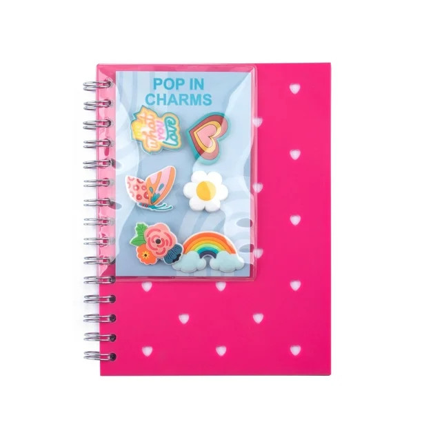 Pen+Gear Silicone Journal with 6 Attachable & Repositionable Charms, 160 Pages，inner page uncou... | Walmart (US)
