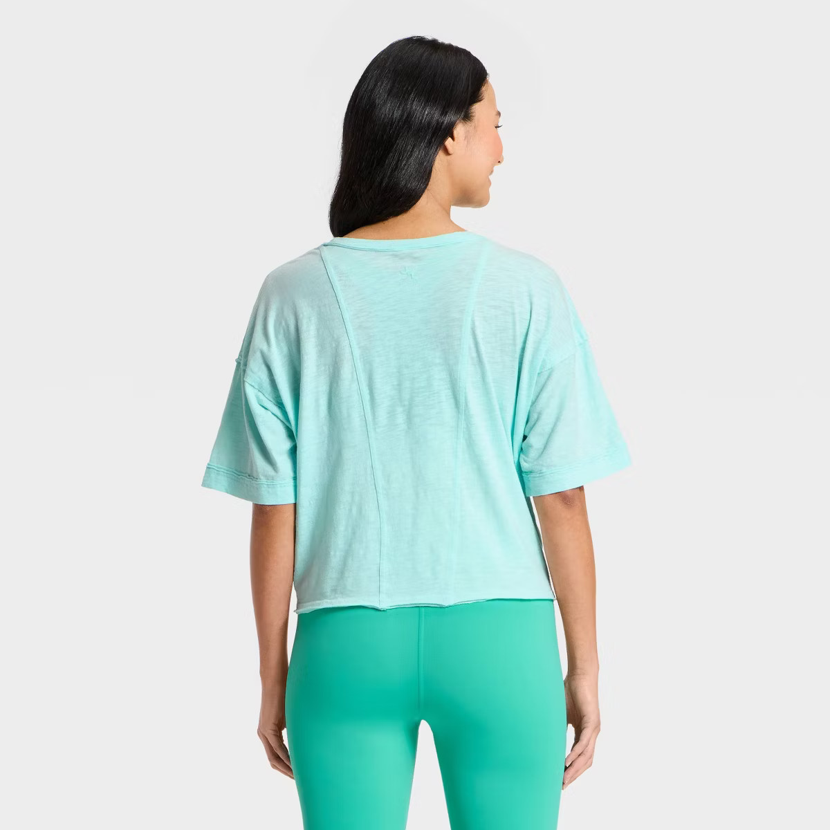 Women's Slub Boxy Short Sleeve Top - JoyLab™ | Target