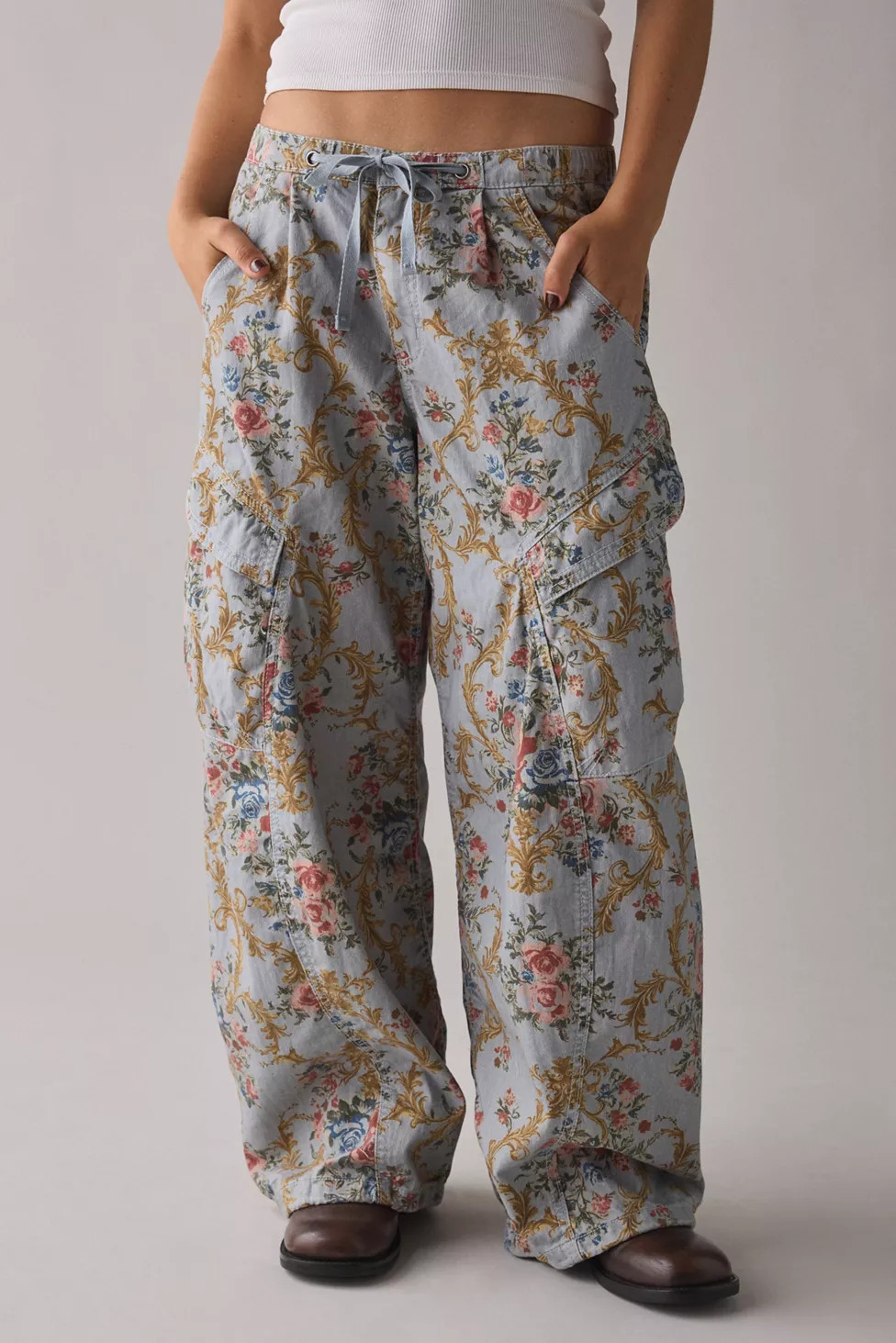 BDG Station Cocoon Baggy Barrel Leg Cargo Pant | Urban Outfitters (US and RoW)