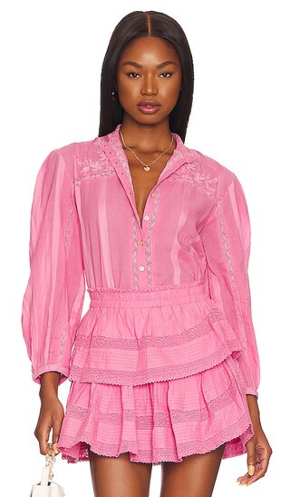 Ronda Top in Rose Bloom | Revolve Clothing (Global)