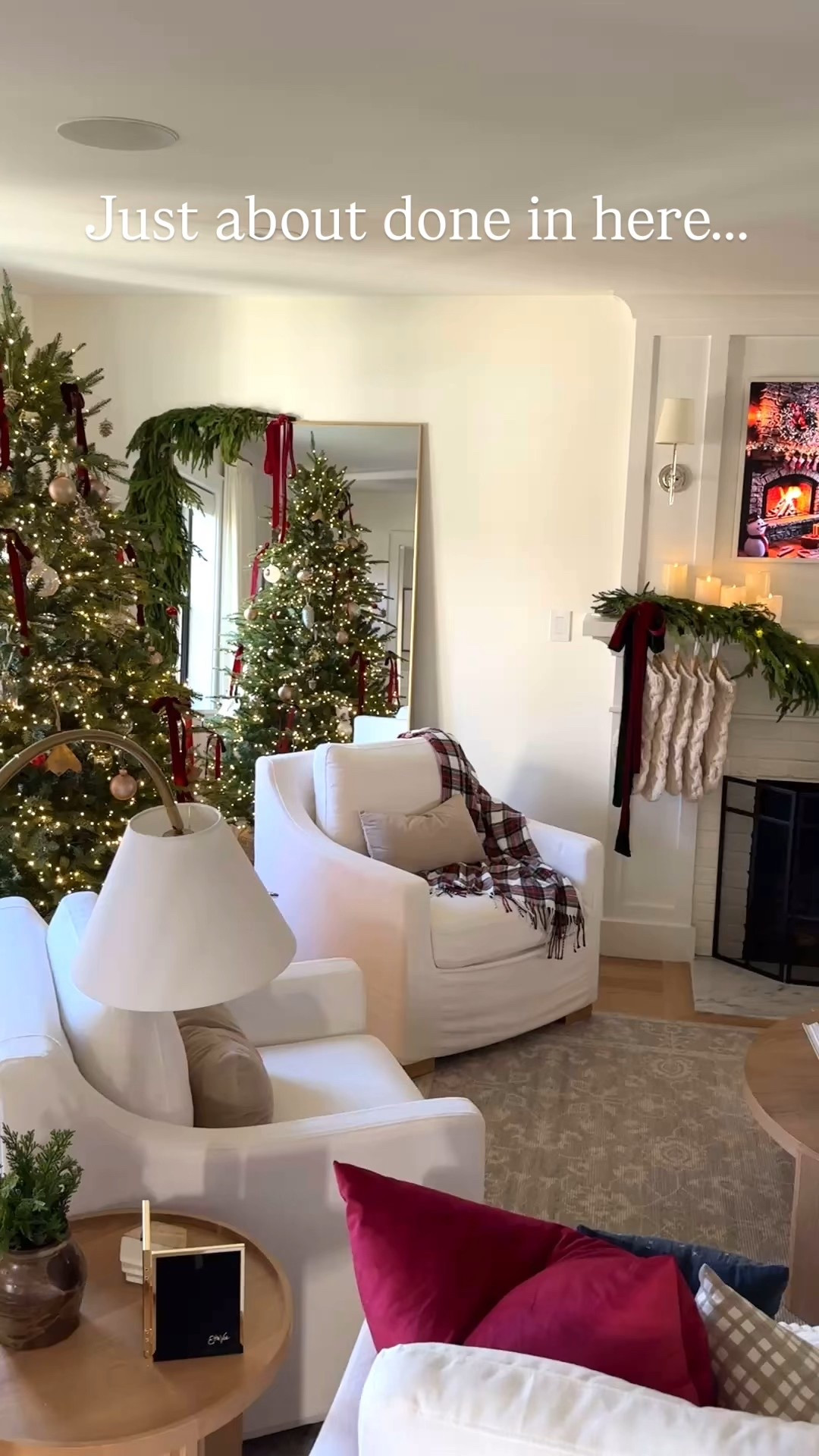 Classic red, green, gold Christmas decor. Mantel styling, Christmas mantel garland ideas 

#LTKHome #LTKHoliday #LTKSeasonal