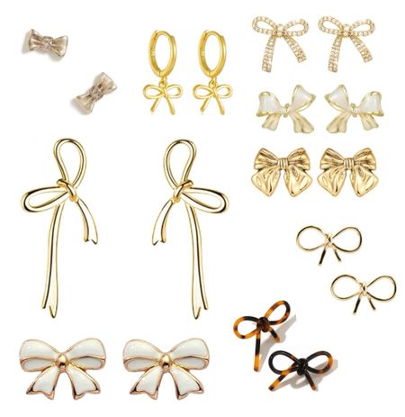 Bow brigade, keep it neutral ✨🎀 
Gold / neutral earrings are a great way to add a little bow whimsy to any outfit.

#LTKGiftGuide #LTKfindsunder50 #LTKstyletip
