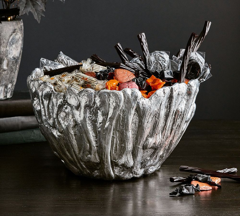 Skeleton Bones Candy Bowl | Pottery Barn (US)
