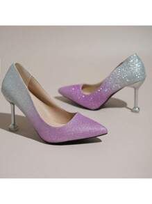 Women'S High Heels 2023 New Arrival, Black Elegant Single Shoes 5cm Heel For Students, Business E... | SHEIN