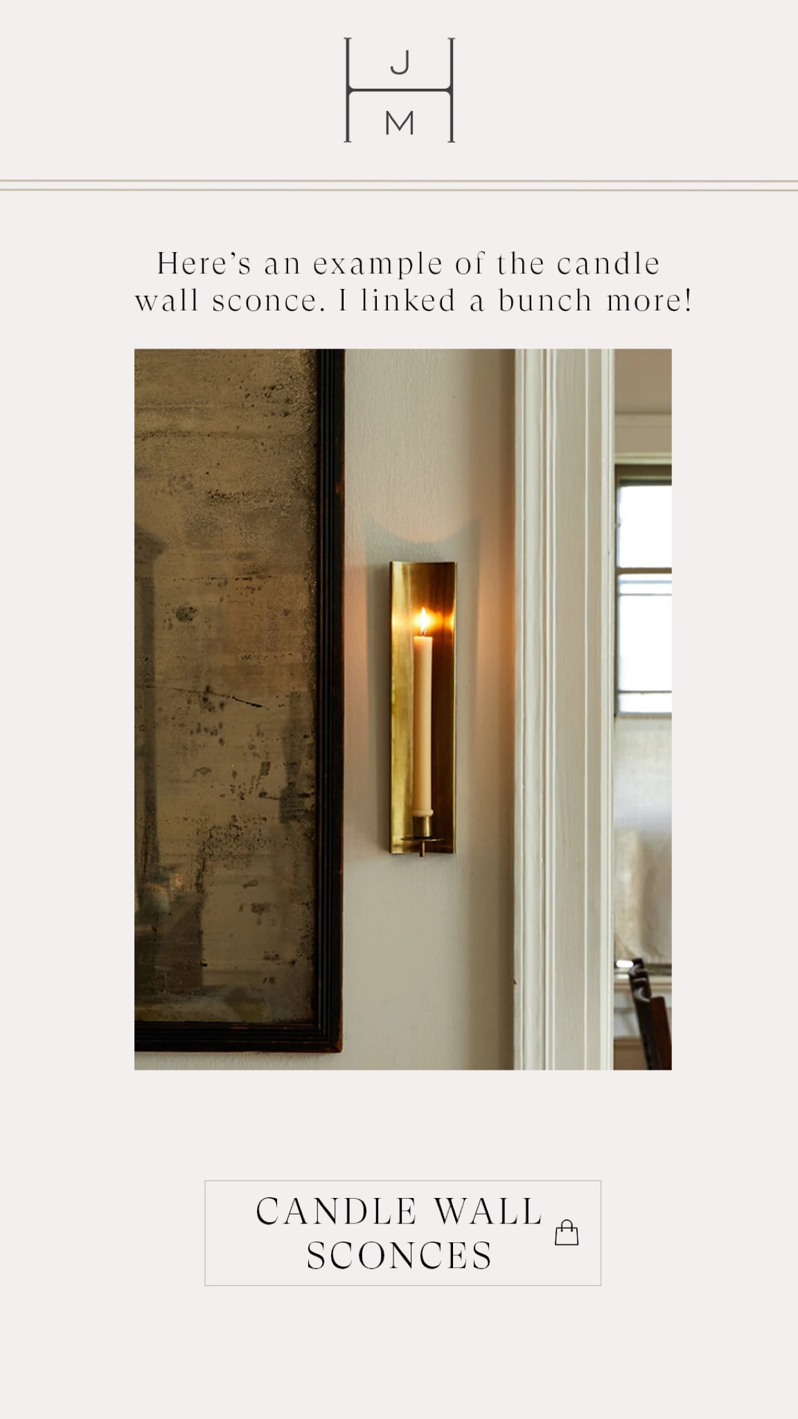 Candle wall sconce. 

#LTKmens #LTKunder50 #LTKunder100