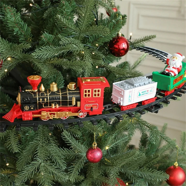 MINIKOKO Hanging Christmas Train Set Christmas Train Toy For Boys Girls, Train Toy Set Around Und... | Walmart (US)
